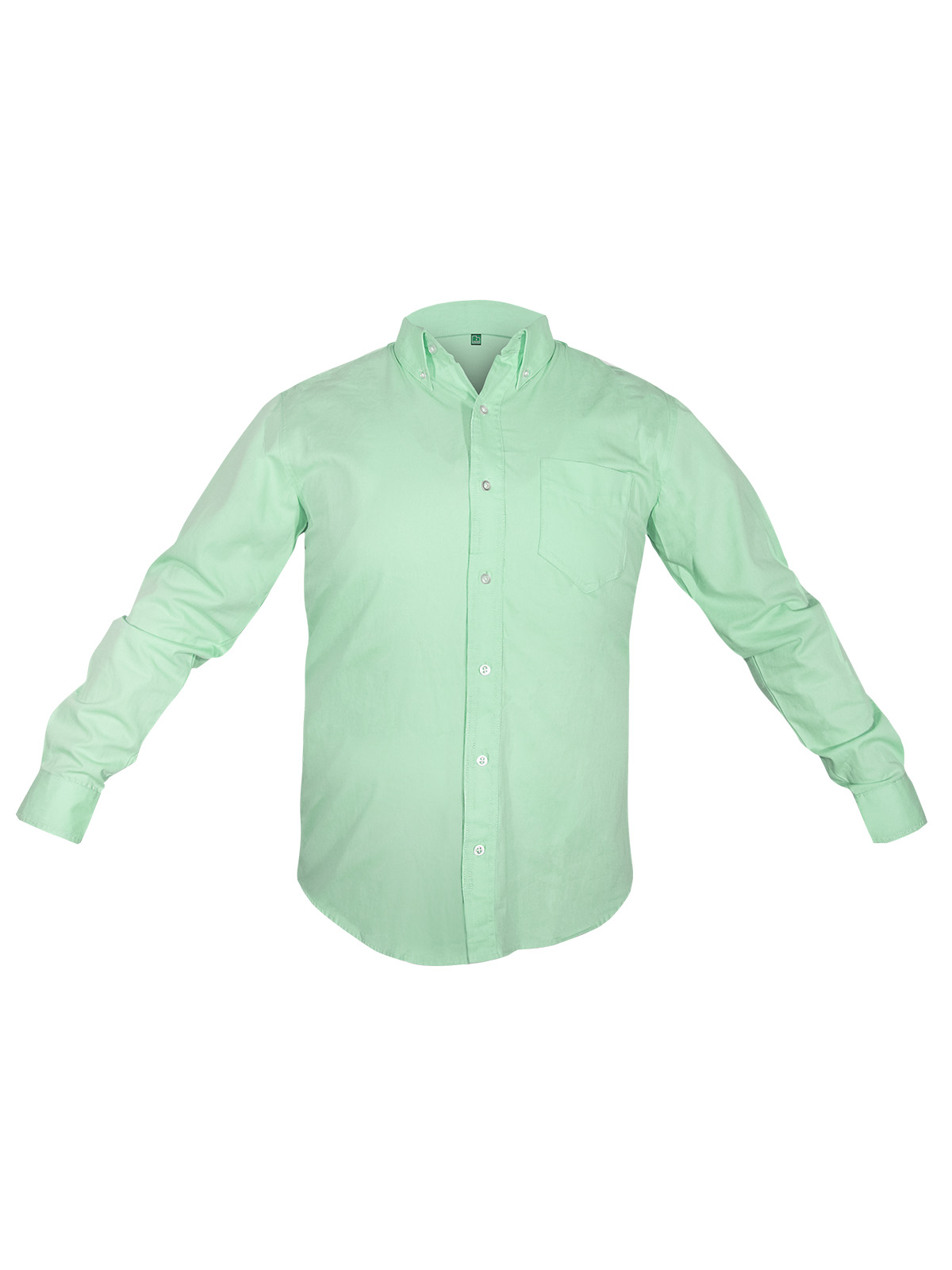 camisa casual oxford verde menta